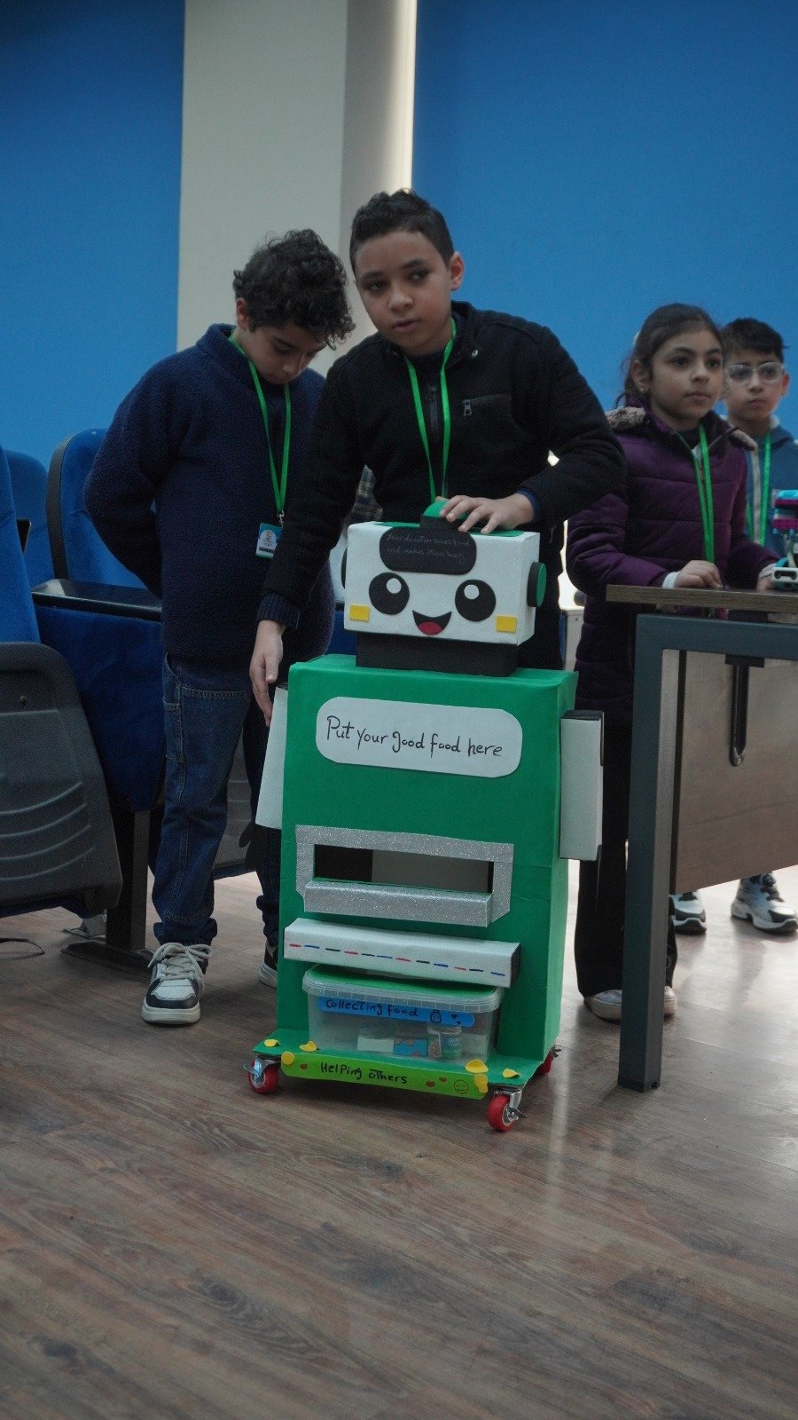 Student robotics project on display