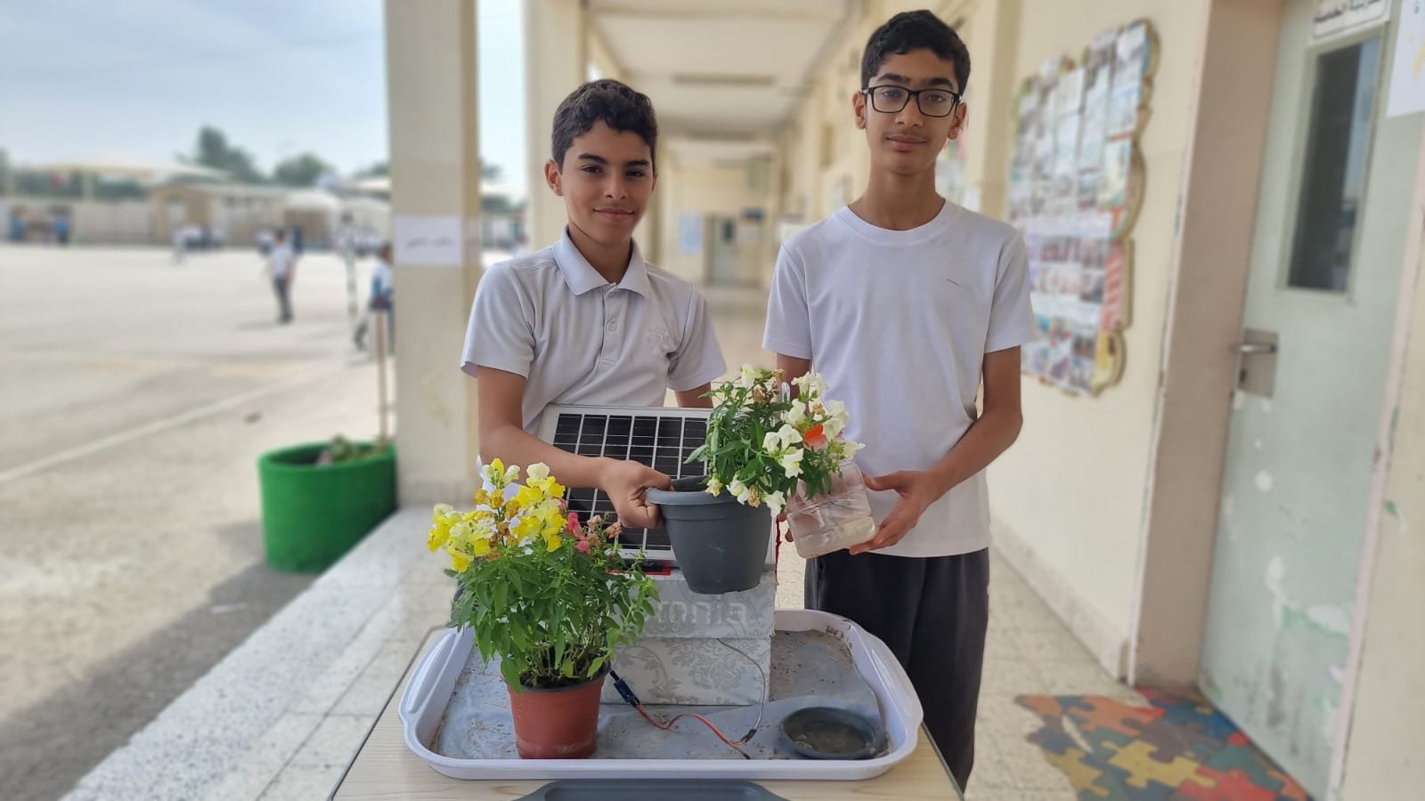 Young Innovators Presenting Their Project